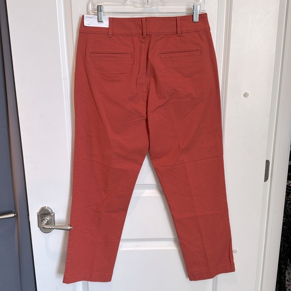 NWT ✨ LOFT - mid rise straight leg chino pant - rust - Picture 3 of 4